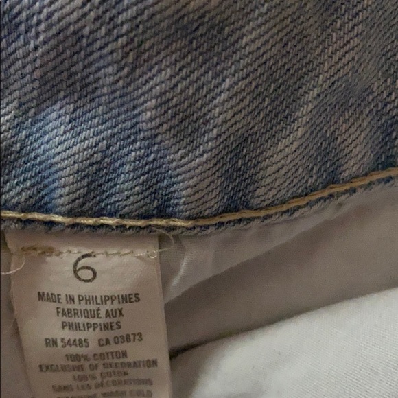 Light wash American eagle jean shirt - Picture 3 of 3
